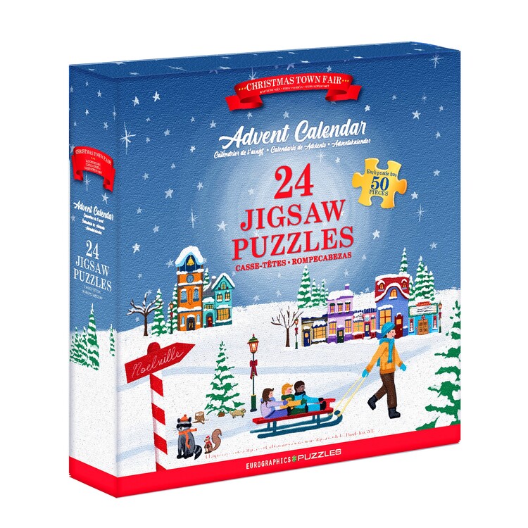 Puzzle Adventski kalendar Christmas Town Fair
