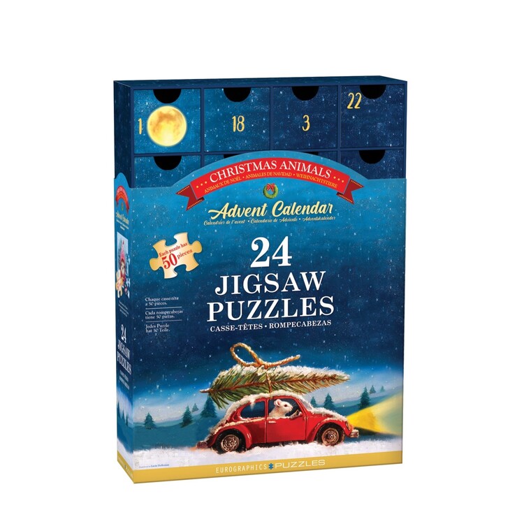 Puzzle Calendário do Advento Funny X-mas Animals