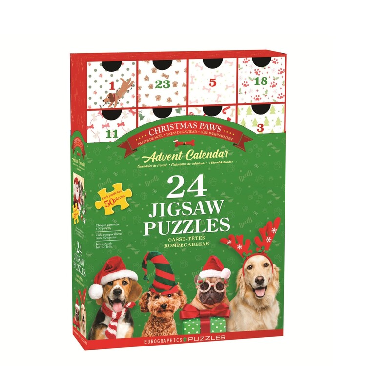 Puzzle Calendário do Advento Christmas Paws