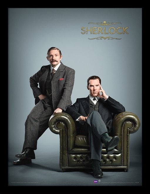 Poster emoldurado Sherlock - Chair