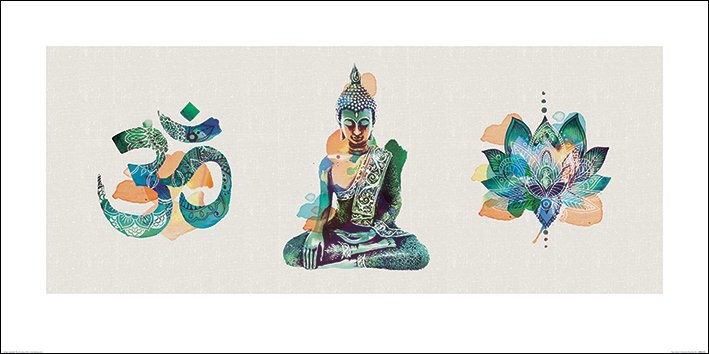 Художествен печат Summer Thornton - Yoga Triptych