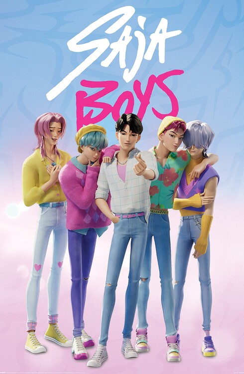Плакат K-Pop Demon Hunters - Saja Boys