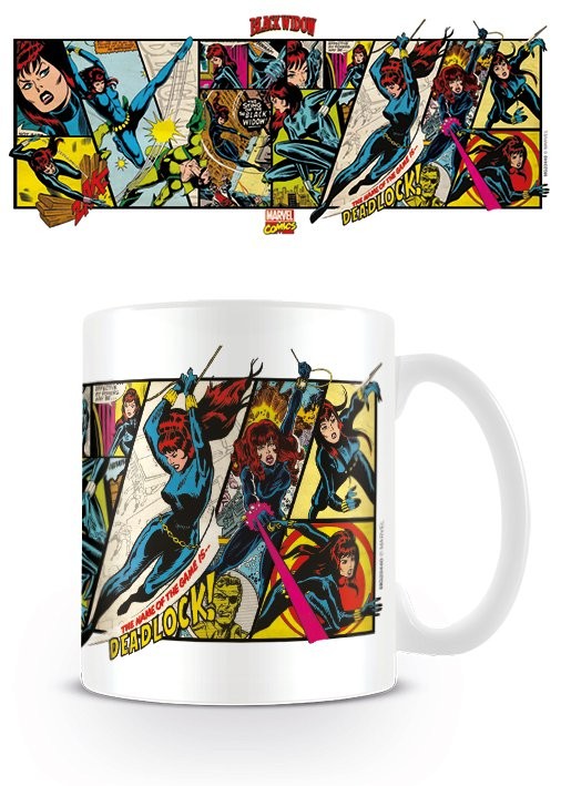 Mug Marvel Retro - Black Widow Panels