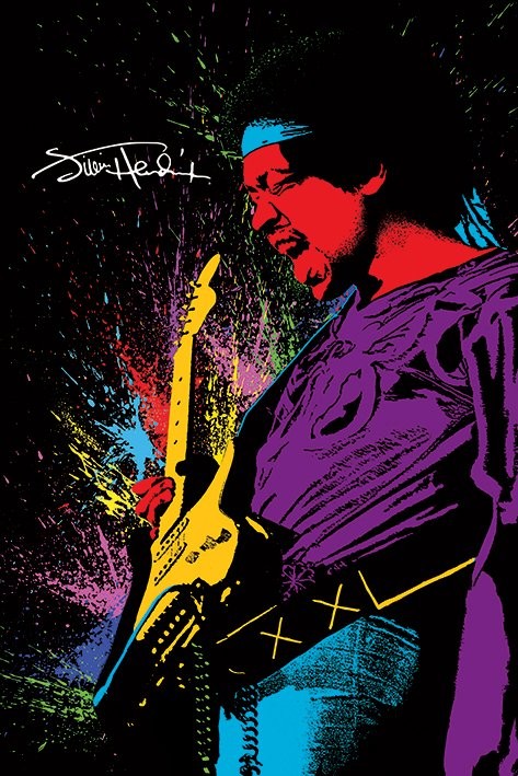 Плакат Jimi Hendrix - Paint