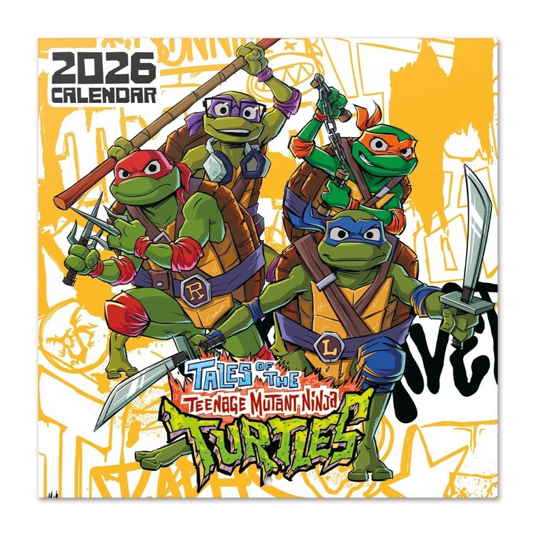 Календар 2027 Teenage Mutant Ninja Turtles