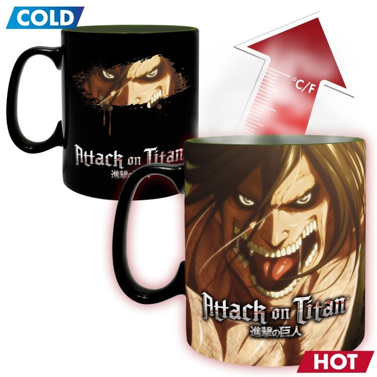 Caneca que muda de cor Attack on Titan - Titan S3