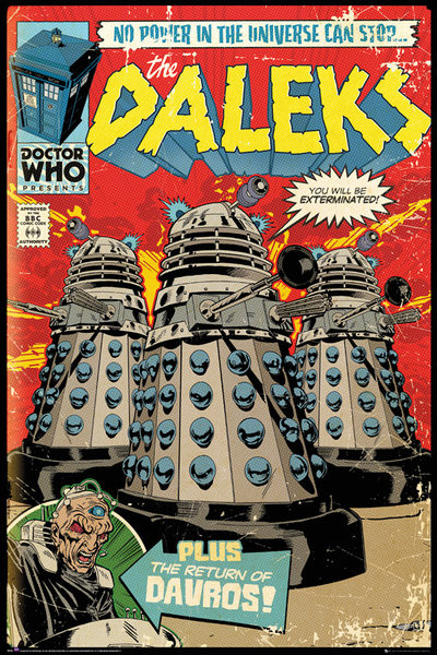 Плакат Doctor Who - Red Dalek Comic