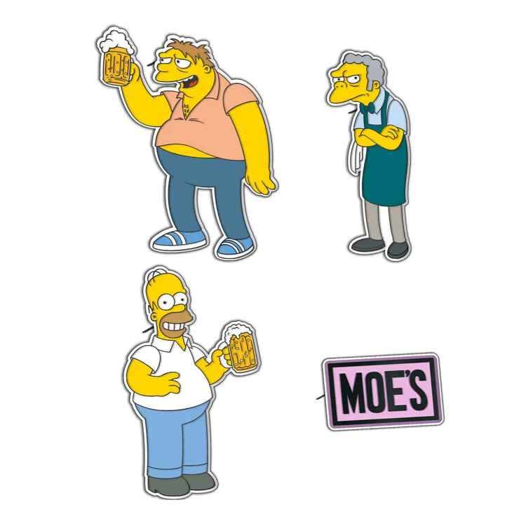 Σετ κονκάρδες The Simpsons - Moe's Tavern