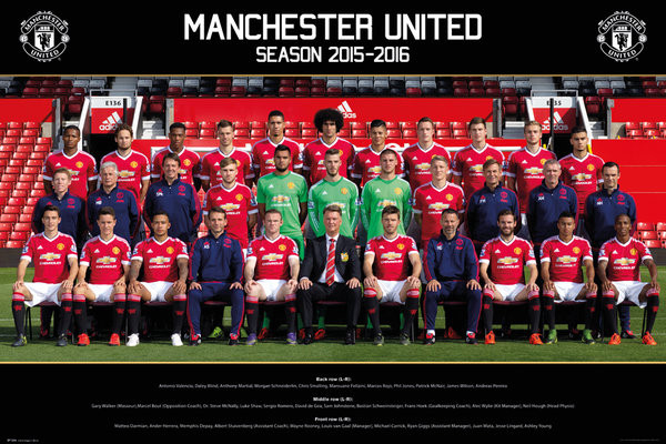 Плакат Manchester United FC - Team Photo 15/16
