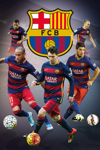 Плакат FC Barcelona - Star Players