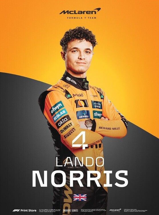 Εκτύπωση τέχνης F1 Print Store Driver Series - Lando Norris