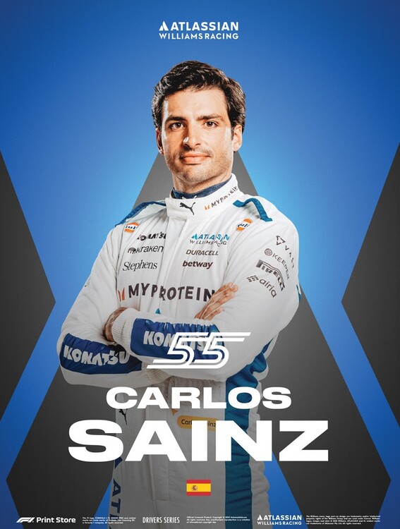 Εκτύπωση τέχνης F1 Print Store Driver Series - Carlos Sainz