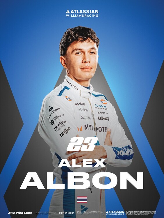 Εκτύπωση τέχνης F1 Print Store Driver Series - Alex Albon