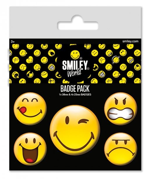 Badge set Smiley - Emoticon