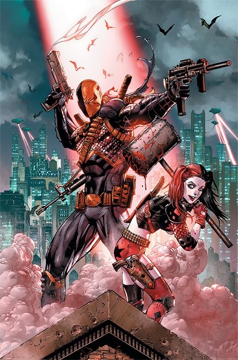 Плакат Dc Comics - Deathstroke & Harley Quinn