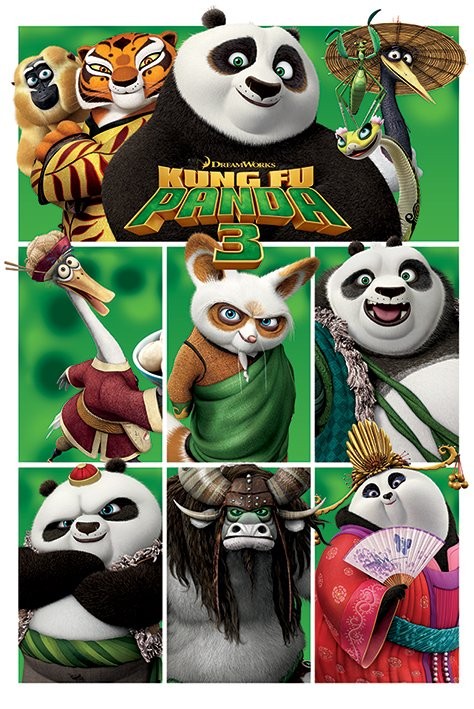 Poster Kung Fu Panda 3 - Characters