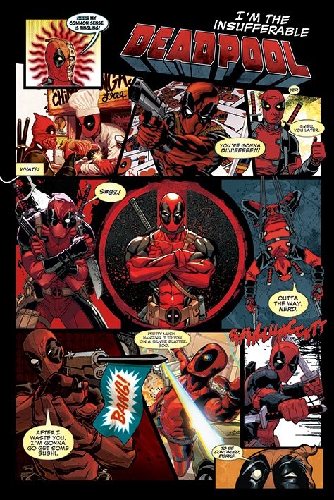 Плакат Deadpool - Panels