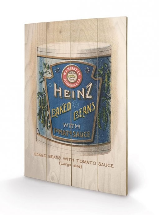Ξύλινη τέχνη Heinz - Vintage Beans Can