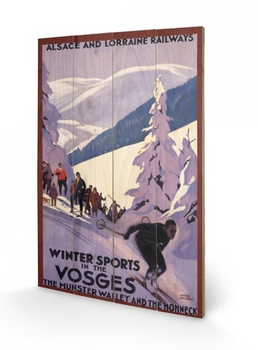 Ξύλινη τέχνη Winter Sports In The Vosges