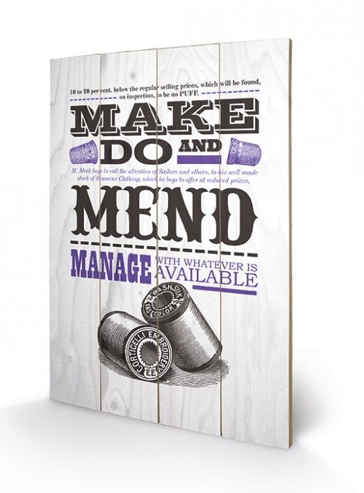 Ξύλινη τέχνη Asistended - Make Do And Mend