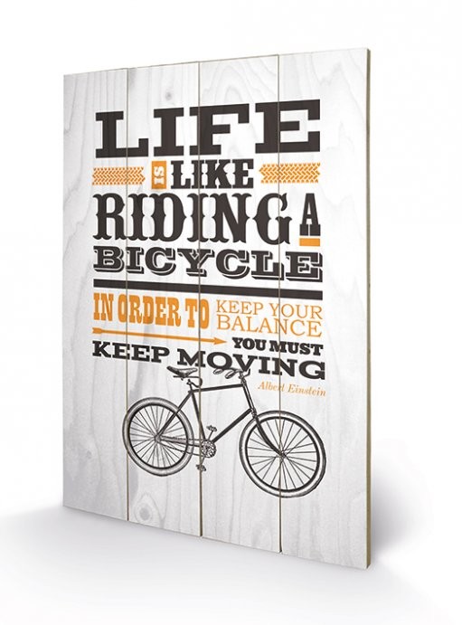 Ξύλινη τέχνη Asintended - Riding A Bicycle
