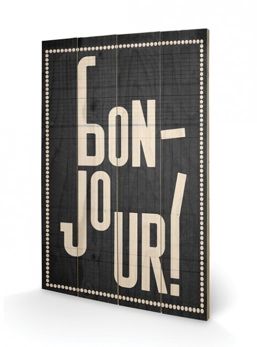 Ξύλινη τέχνη Edu Barba - Bonjour