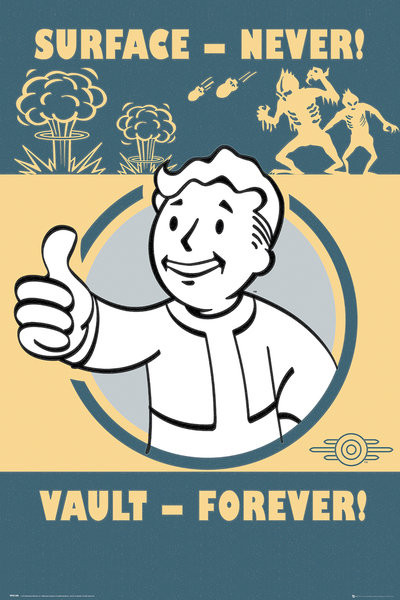 Плакат Fallout 4 - Vault Forever