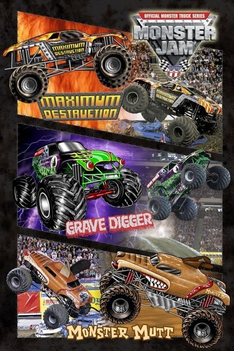 Poster Monster jam - montage
