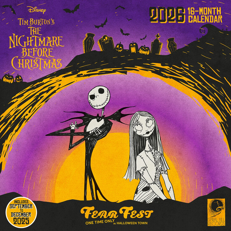 Календар 2027 Nightmare Before Christmas - Fear Fest