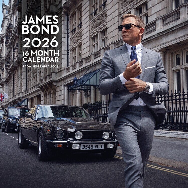 Ημερολόγιο 2027 James Bond - Cars