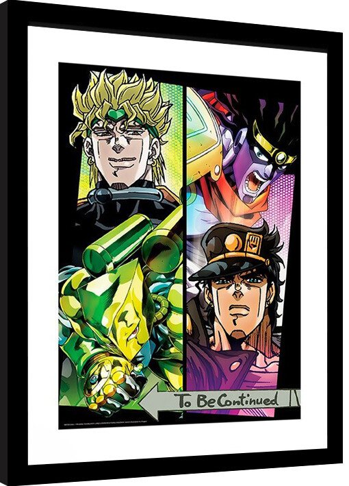 Κορνιζαρισμένη αφίσα Jojo's Bizare Adventure - Dio & Jotaro