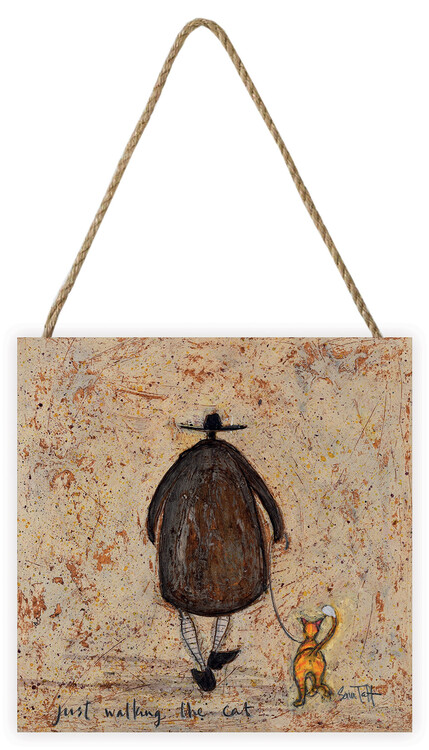 Ξύλινη τέχνη Sam Toft - Just Walking The Cat