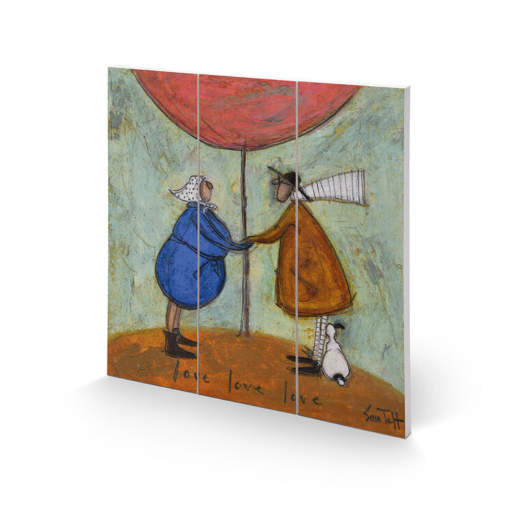 Ξύλινη τέχνη Sam Toft - Love, Love, Love