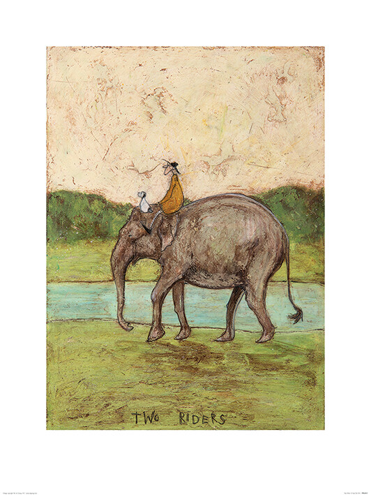 Taidejuliste Sam Toft - Two Riders