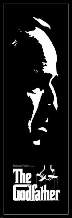 Плакат THE GODFATHER - white face