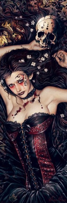 Плакат Victoria Frances - skull girl