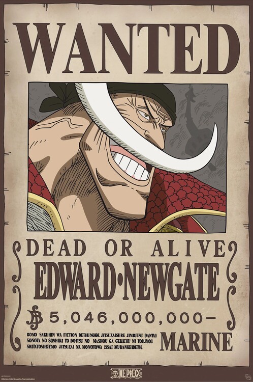 Плакат One Piece - Wanted Whitebeard