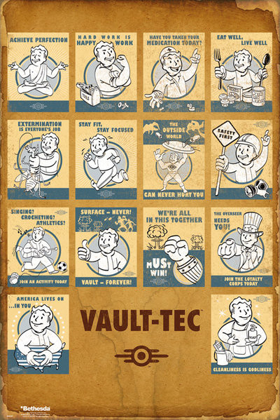 Плакат Fallout 4 - Vault Tec Compilation