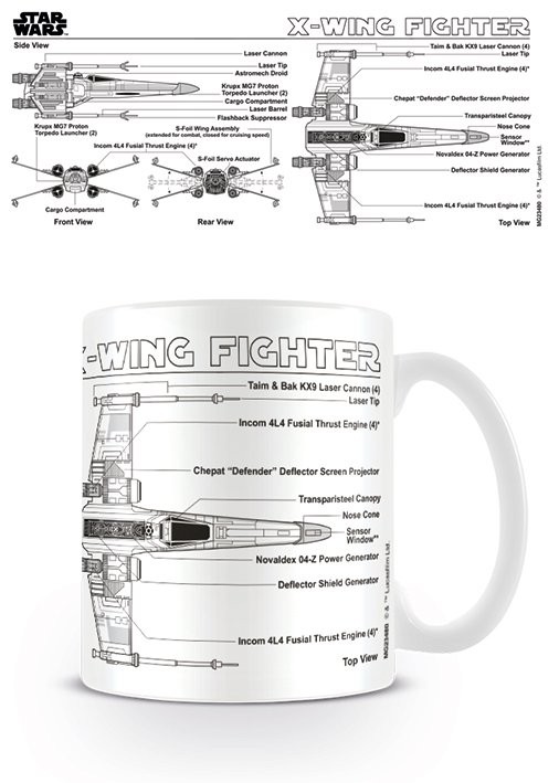 Κούπα Star Wars - X-Wing Fighter Sketch
