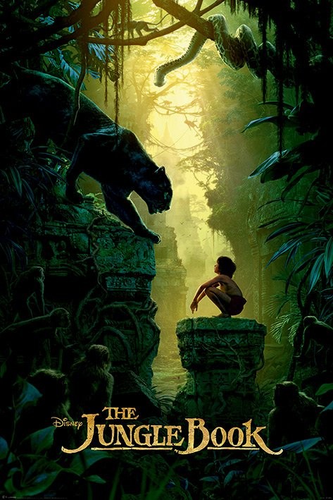 Плакат The Jungle Book - Bagheera & Mowgli Teaser