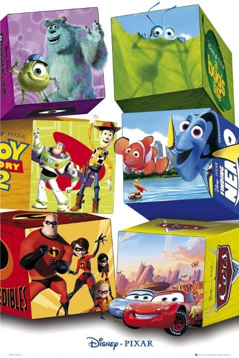 Juliste PIXAR - characters