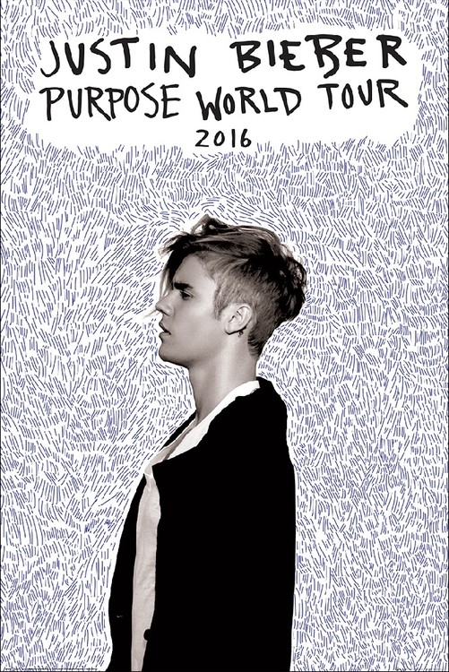 Плакат Justin Bieber - Purpose Tour