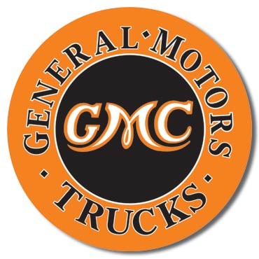 Mеталеві знак GMC Trucks Round