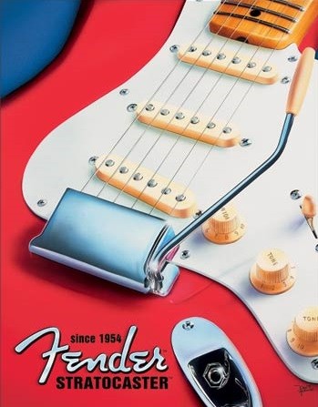 Metallikyltti Fender - Built to Inspire