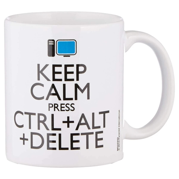 Κούπα Keep Calm Press Ctrl Alt Delete