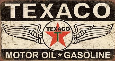 Metallikyltti Texaco Winged Logo