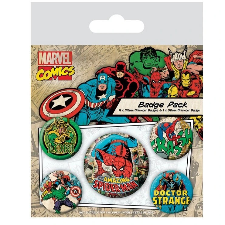 Merkkisetti Marvel Retro - Spider-Man