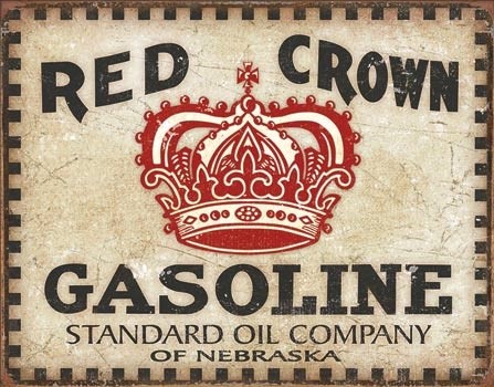 Metallikyltti Red Crown - Checker
