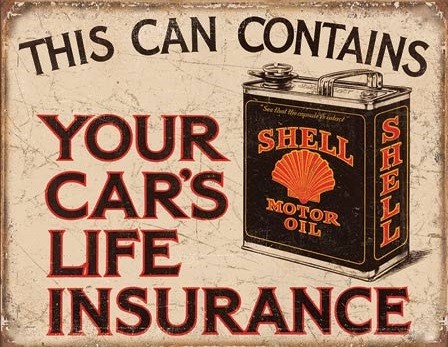 Metallikyltti Shell - Life Insurance