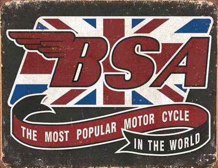 Metallikyltti BSA - Most Popular